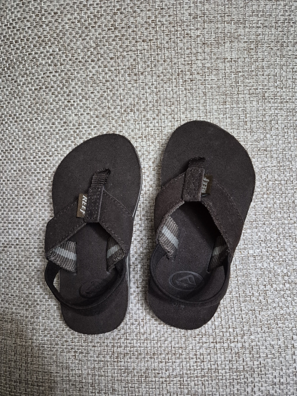 Reef Toddler Brown Suede Flip Flop Sandals